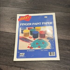 Finger Paint Paper with Multicolor Design